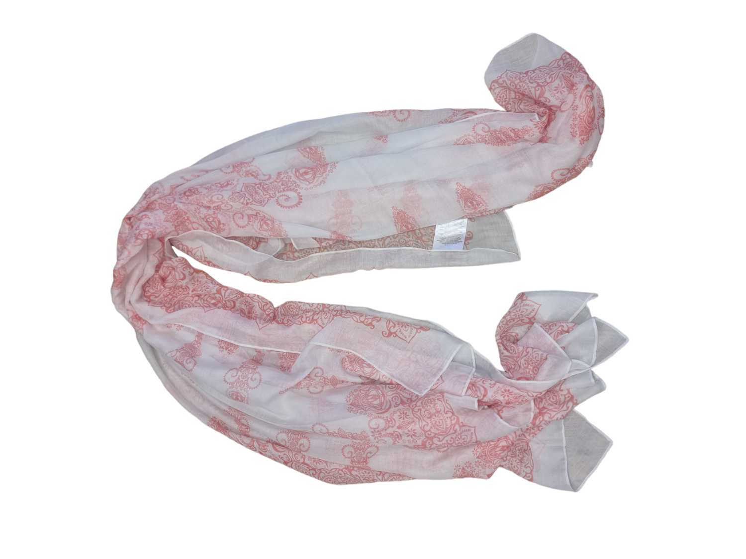 Pink Patterened Scarf