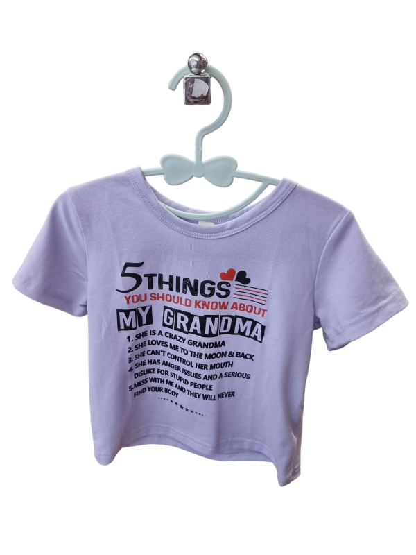 5 Thing You Should Know Tshirt size2-3years