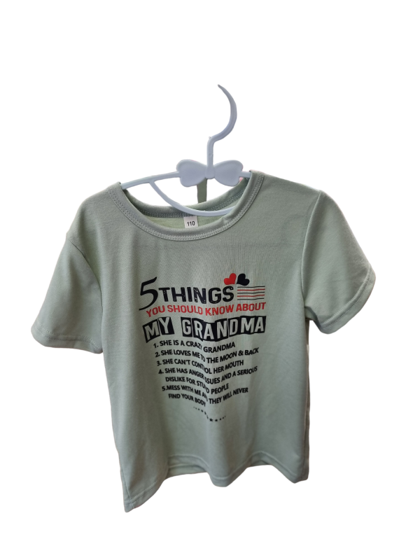 5 Thing You Should Know Tshirt size4-5years