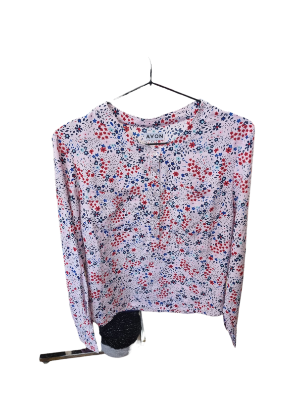 Avon Pink Flower Blouse 16-18