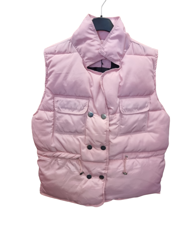 Pink Puffer Vest Jacket - Size s/m