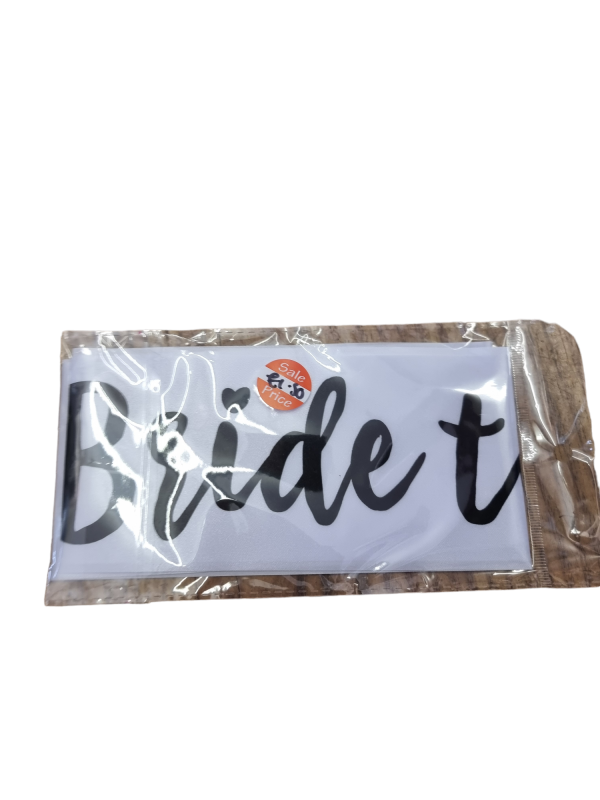 Bride To Be Sash