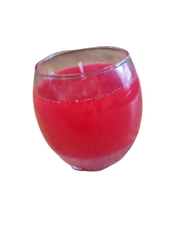 Hand Crafted Jelly Candles - Red Pinky Style