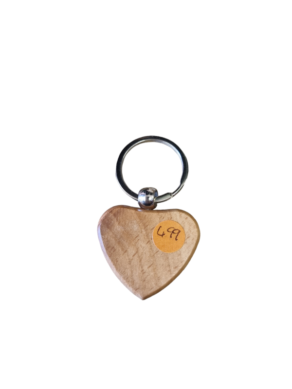 Engraved Personlised Heart Keyring