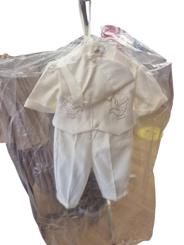 Baby Cream Chirstianing Suit