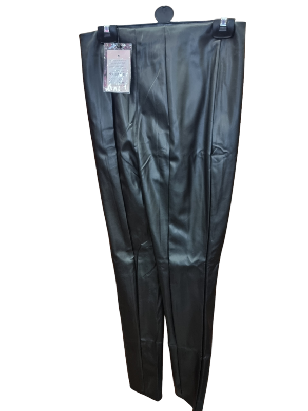 Black Leather Pants - Size 12