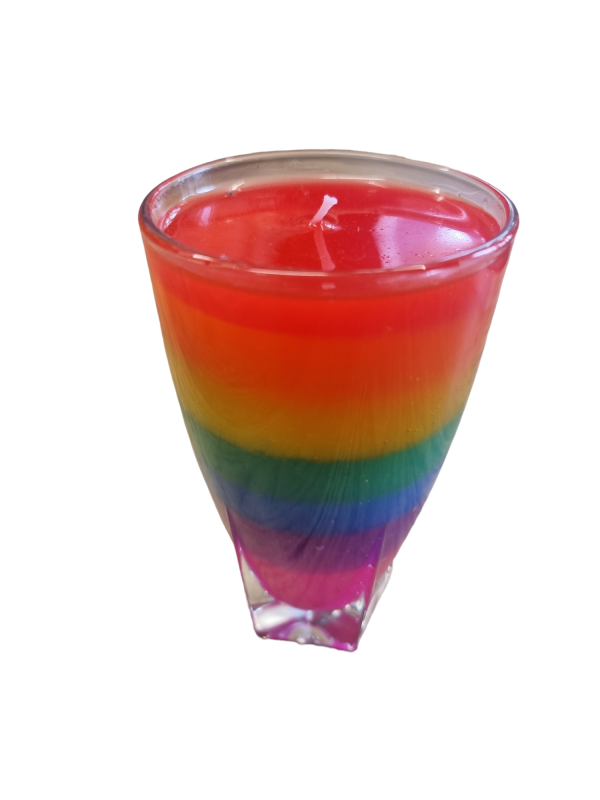 Hand Crafted Jelly Candles - Rainbow