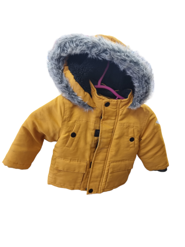 Primark Yellow Coat 6-9months