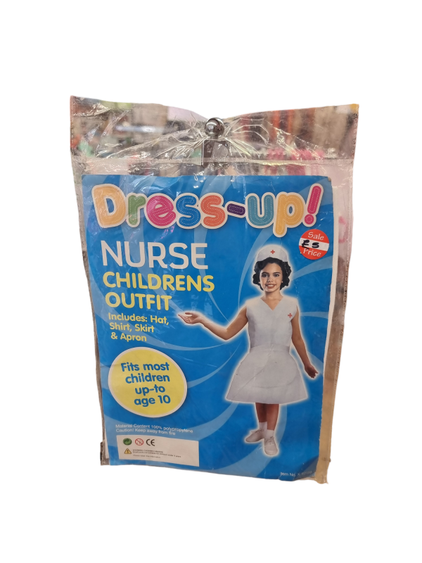 Nurse Costume 1size up to 10years