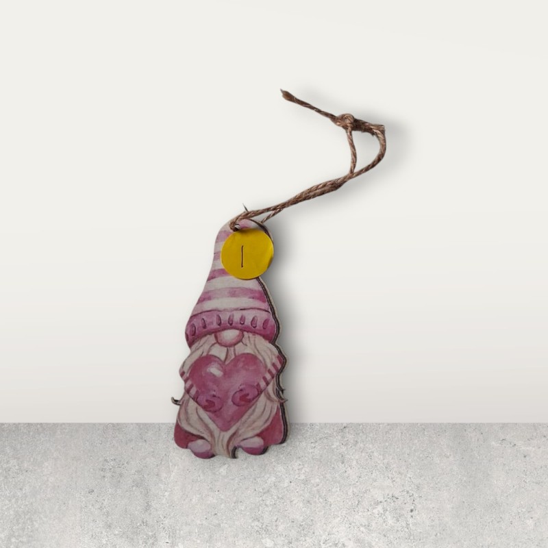 Valentines hanging gnome