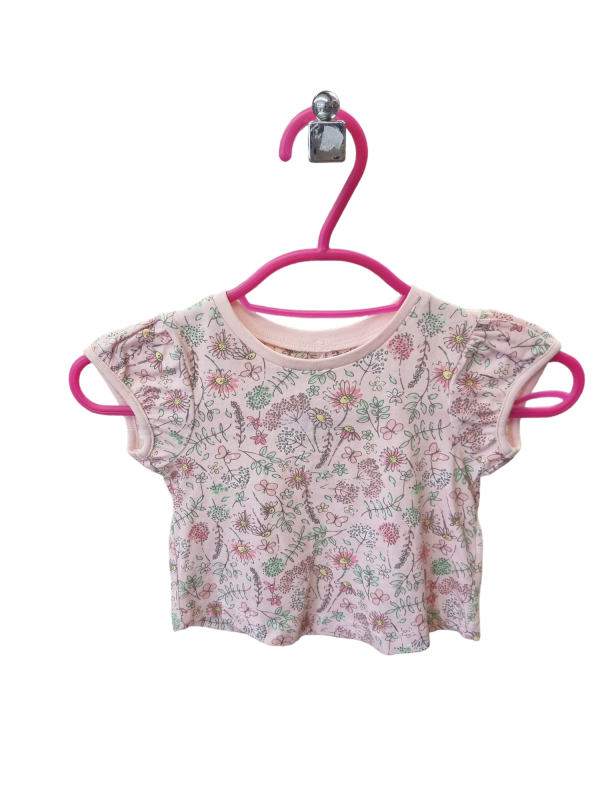 George Pink Flower Tshirt 1-1 1/2