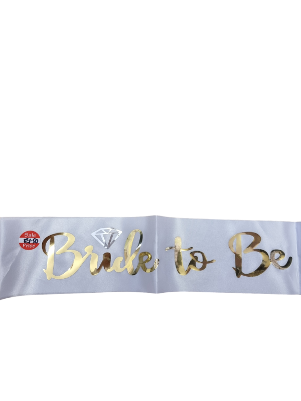 Bride To Be Sash